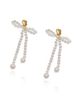 Fedra Bow Earrings- Gold