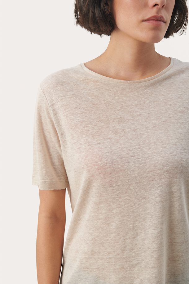 Emme Linen Tee - French Taupe