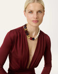 Winter Ibiza Necklace - Bordeaux