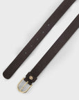 Scarlet Suede Belt - Dk BROWN