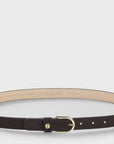Scarlet Suede Belt - Dk BROWN