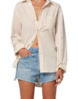 Kayla shirt in sherbet stripe
