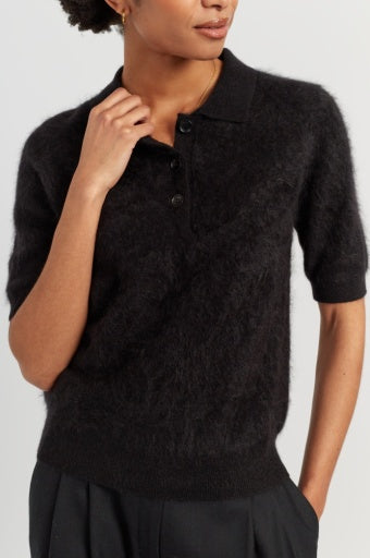 BRUSHED CASHMERE POLO