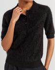 BRUSHED CASHMERE POLO