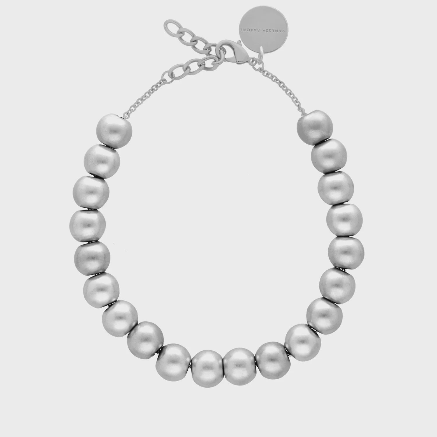 Small Beads Necklace SILVER